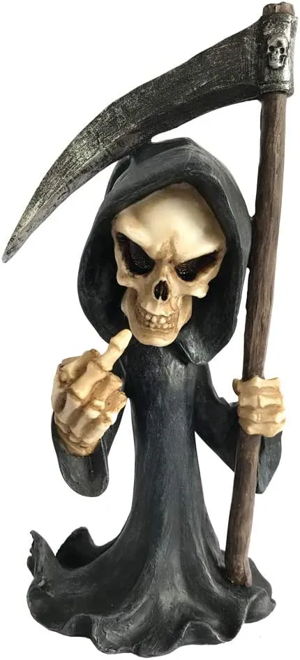 Nemesis Now Decor Nemesis Now Fear Cursing Grim Reaper Figurine, Black