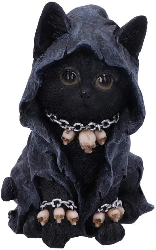 Nemesis Now Decor Nemesis Now Feline Cloaked Grim Reaper Cat Figurine, Polyresin, Black