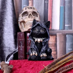 Nemesis Now Decor Nemesis Now Feline Cloaked Grim Reaper Cat Figurine, Polyresin, Black