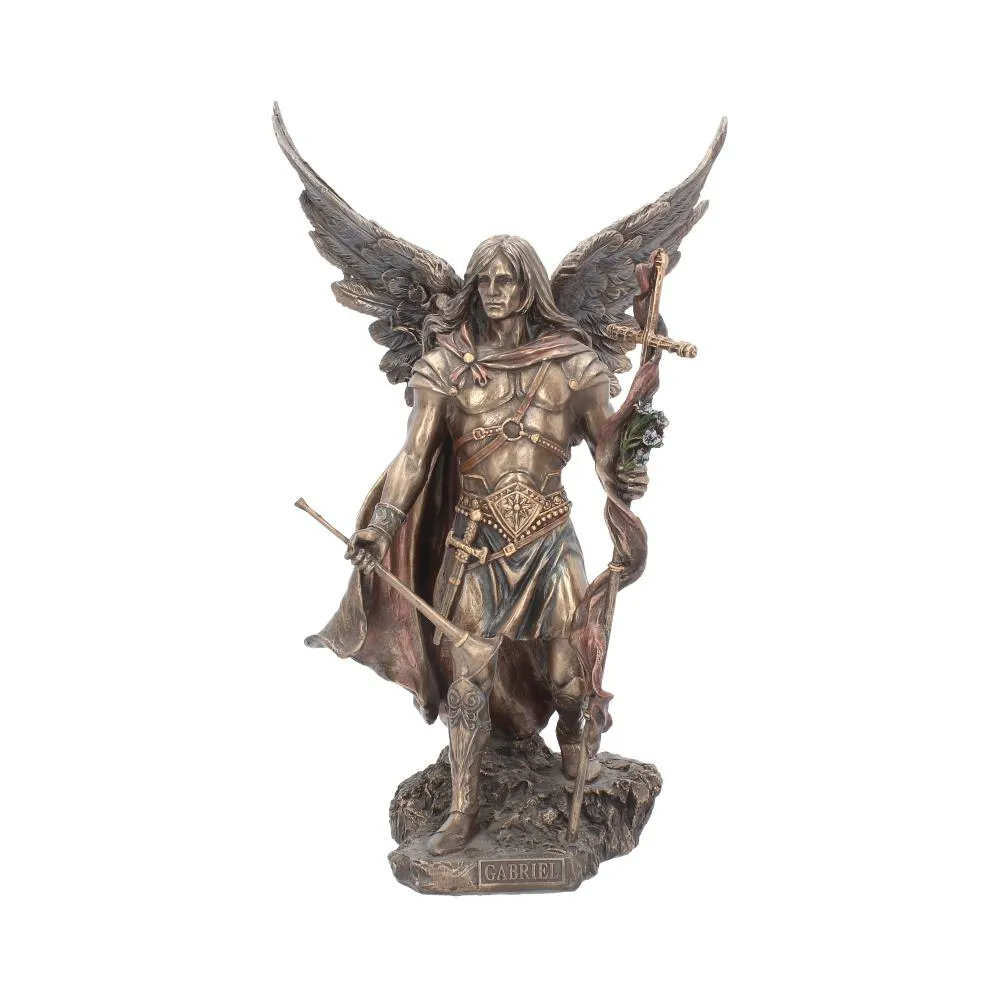Nemesis Now Decor Nemesis Now Gabriel With Staff Figurine 43cm Bronze