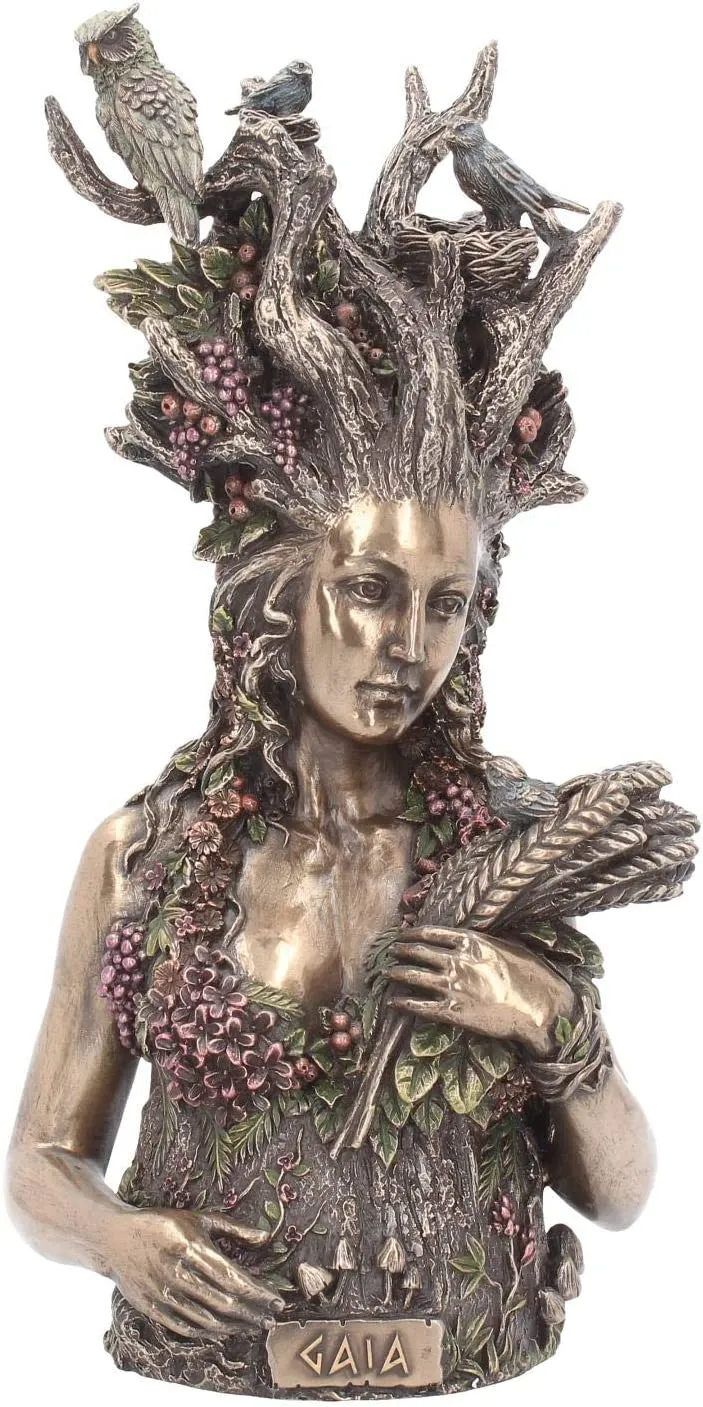 Nemesis Now Decor Nemesis Now Gaia Bust Figurine 30cm Bronze