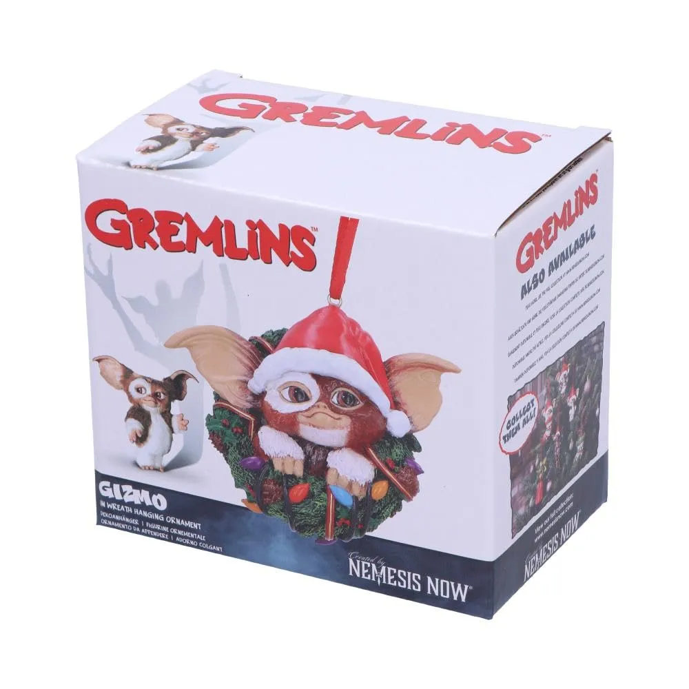 Nemesis Now Decor Nemesis Now Gremlins Gizmo in Wreath Hanging Ornament (B6411X3)