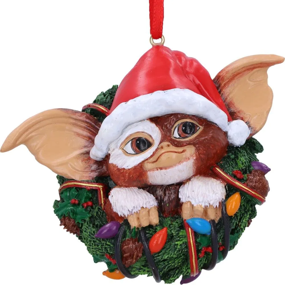 Nemesis Now Decor Nemesis Now Gremlins Gizmo in Wreath Hanging Ornament (B6411X3)
