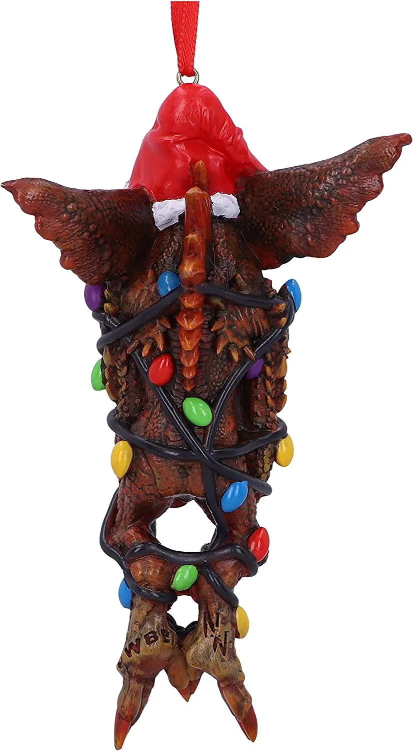 Nemesis Now Decor Nemesis Now Gremlins Mowhawk in Fairy Lights Hanging Festive Decorative Ornament