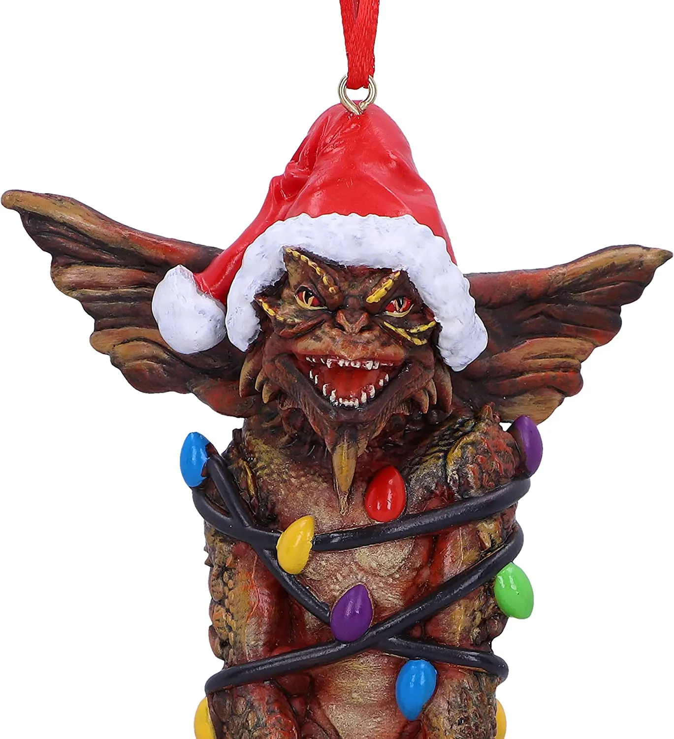 Nemesis Now Decor Nemesis Now Gremlins Mowhawk in Fairy Lights Hanging Festive Decorative Ornament