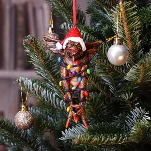 Nemesis Now Decor Nemesis Now Gremlins Mowhawk in Fairy Lights Hanging Festive Decorative Ornament