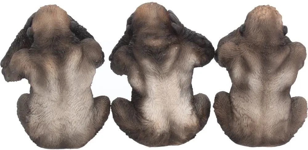 Nemesis Now Decor Nemesis Now H3523J7 Three Wise Gorillas Figurine 13.5cm Black