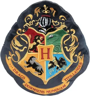 Nemesis Now Decor Nemesis Now Harry Potter Hogwarts Crest Cushion, Black, 40cm