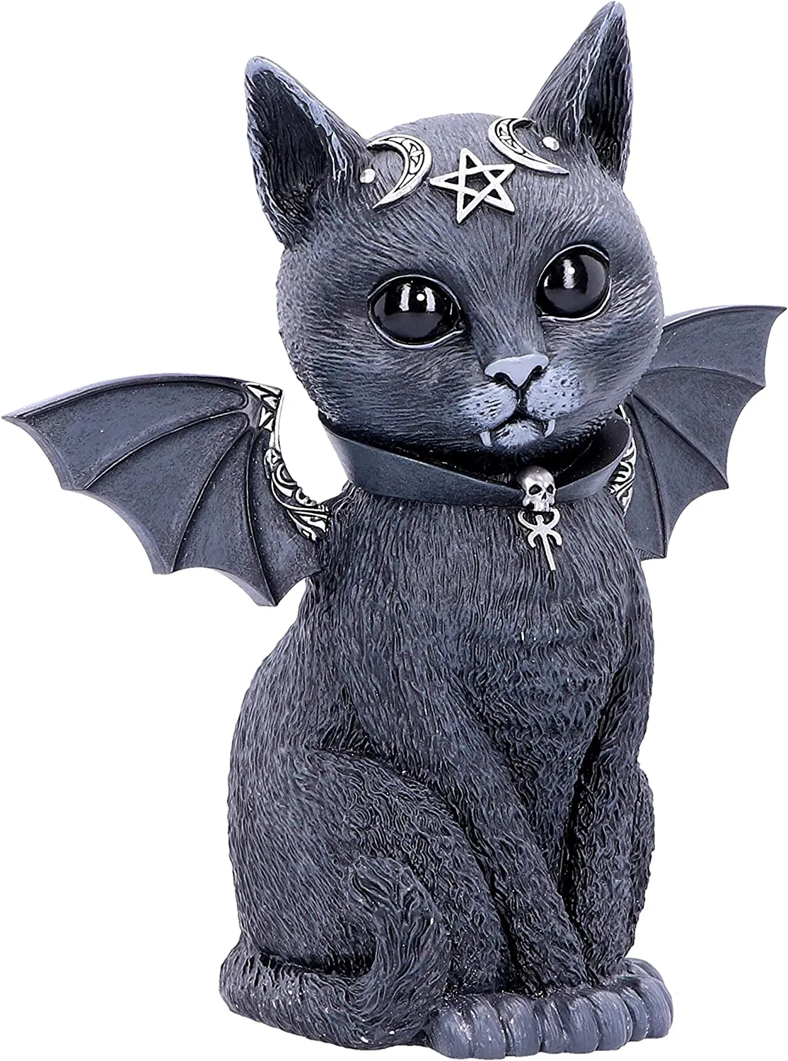 Nemesis Now Decor Nemesis Now Large Malpuss Winged Occult Cat Figurine, Black, 24cm