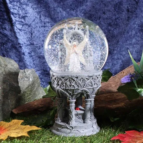 Nemesis Now Decor Nemesis Now Love Remains Snowglobe Anne Stokes 18.5cm, Resin, Glass, Water, Ivor