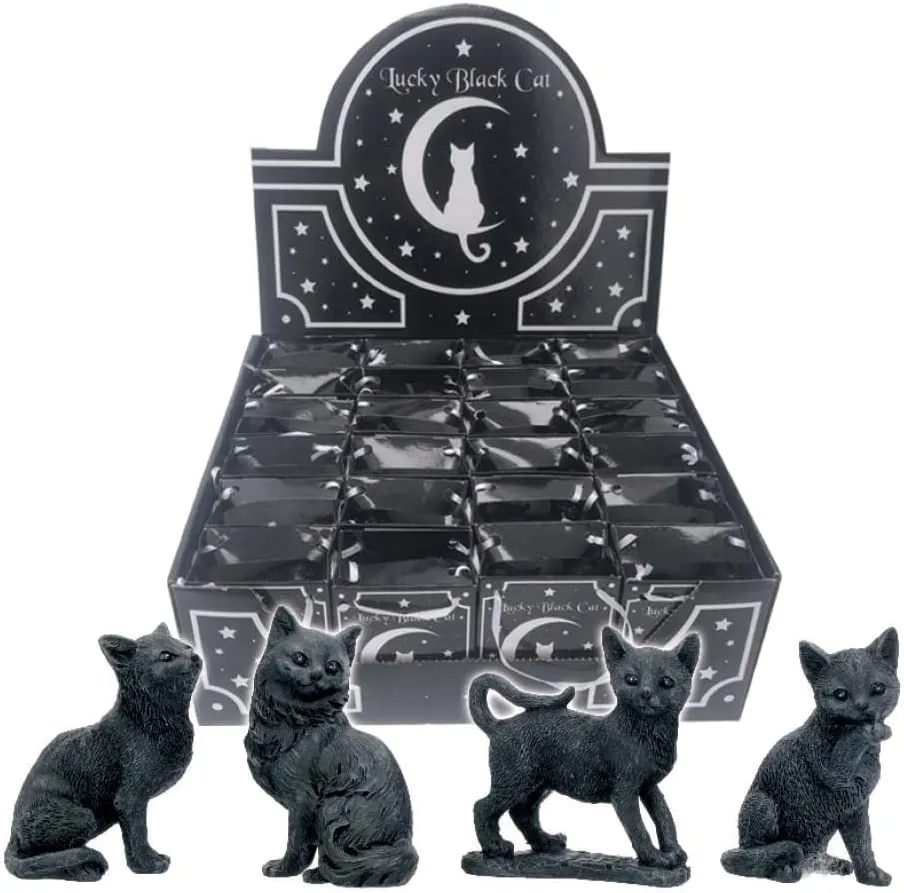 Nemesis Now Decor Nemesis Now Lucky Black Cats 9cm (Display of 24), polyresin