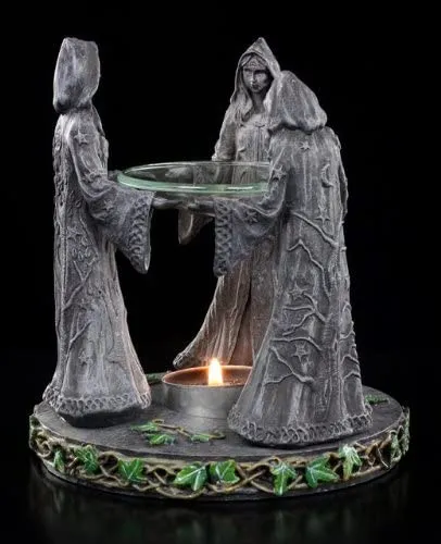 Nemesis Now Decor Nemesis Now Magik Circle Oil Burner 16cm Grey, Resin