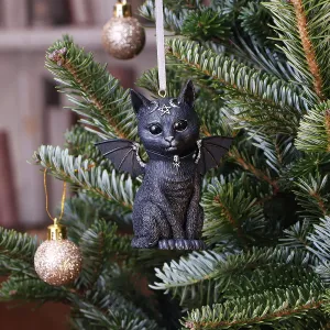 Nemesis Now Decor Nemesis Now Malpuss Black Bat Cat Hanging Decorative Ornament 9.2cm