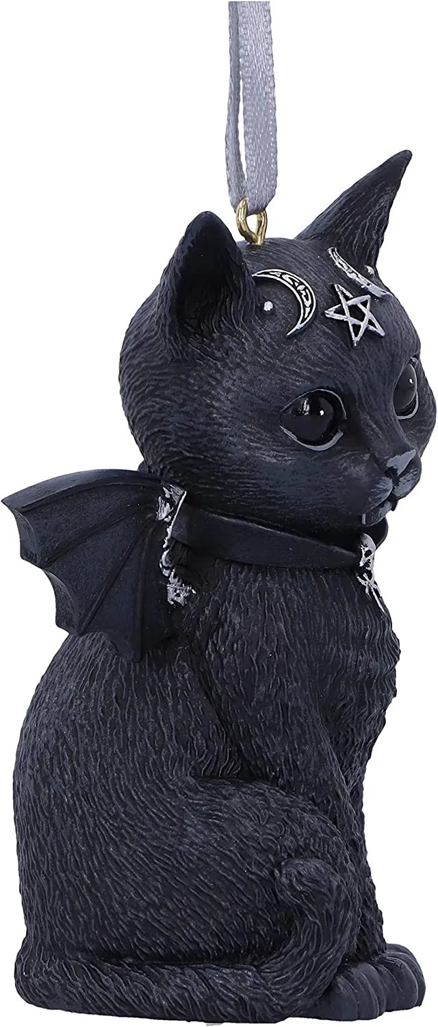 Nemesis Now Decor Nemesis Now Malpuss Black Bat Cat Hanging Decorative Ornament 9.2cm
