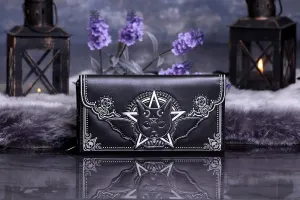 Nemesis Now Decor Nemesis Now Malpuss Embossed Purse 18.5cm, Polyurethane, Black