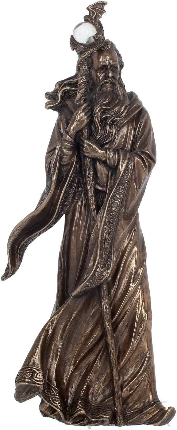 Nemesis Now Decor Nemesis Now Merlin Bronze Figurine 28cm, Resin, One Size