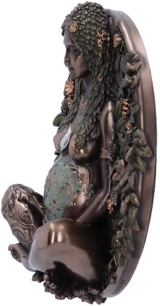 Nemesis Now Decor Nemesis Now Mother Earth Wall Plaque, Bronze, 15cm (B6353X3)
