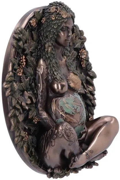 Nemesis Now Decor Nemesis Now Mother Earth Wall Plaque, Bronze, 15cm (B6353X3)