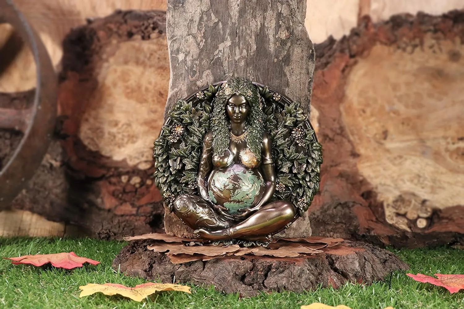 Nemesis Now Decor Nemesis Now Mother Earth Wall Plaque, Bronze, 15cm (B6353X3)