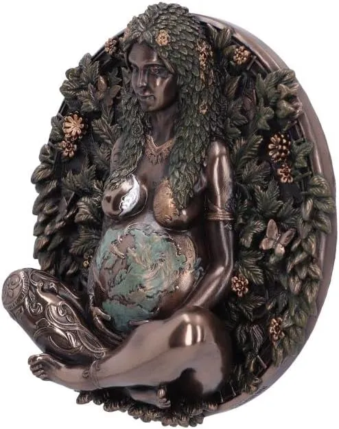 Nemesis Now Decor Nemesis Now Mother Earth Wall Plaque, Bronze, 15cm (B6353X3)