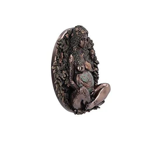 Nemesis Now Decor Nemesis Now Mother Earth Wall Plaque, Bronze, 15cm (B6353X3)