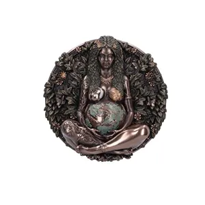 Nemesis Now Decor Nemesis Now Mother Earth Wall Plaque, Bronze, 15cm (B6353X3)