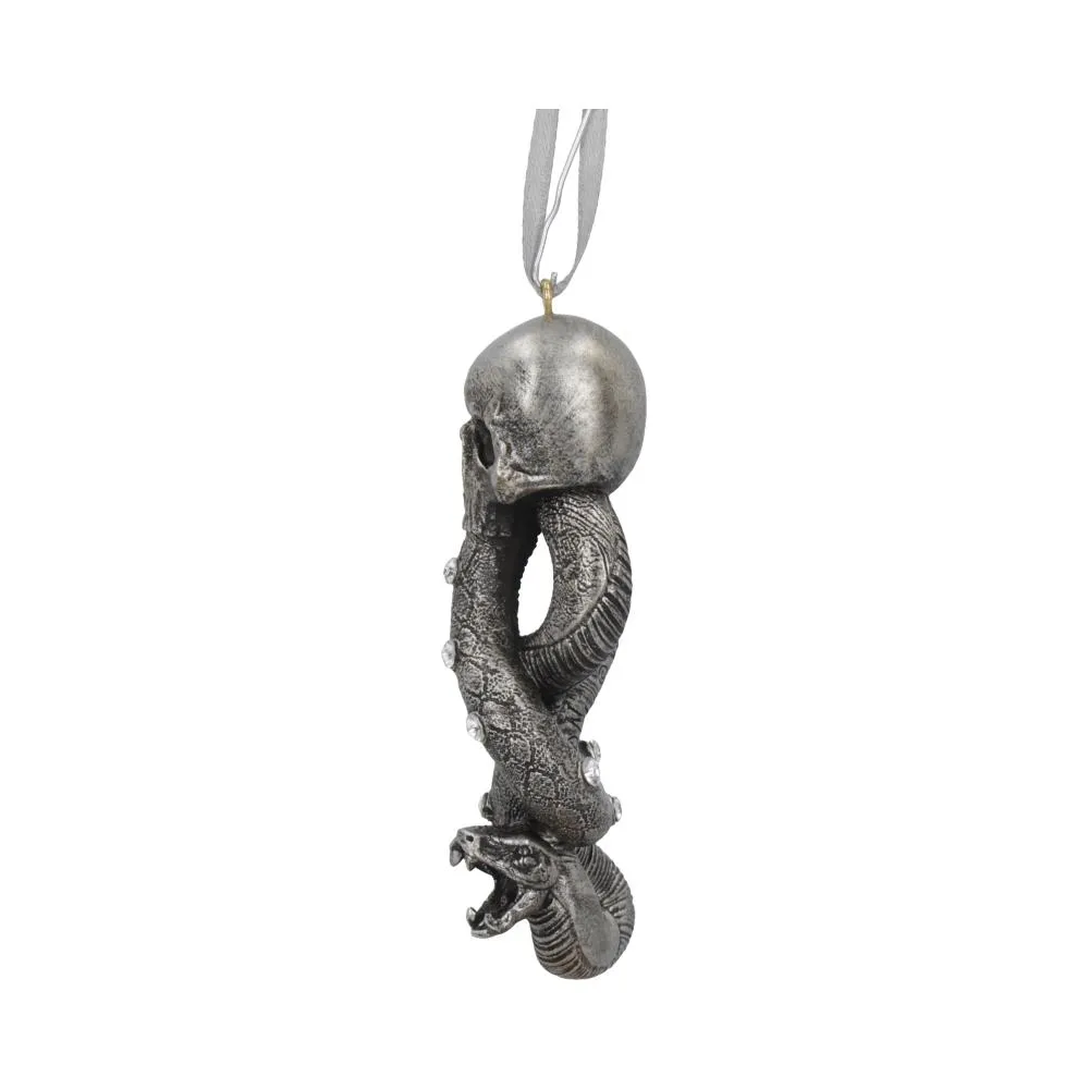 Nemesis Now Decor Nemesis Now Officially Licensed Harry Potter Dark Mark Voldemort Hanging Ornament, Silver, 9.5cm