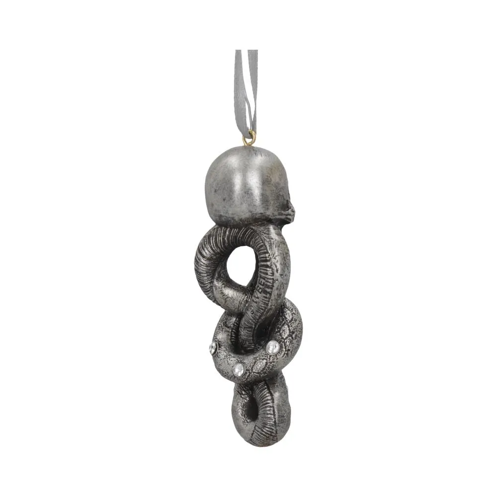 Nemesis Now Decor Nemesis Now Officially Licensed Harry Potter Dark Mark Voldemort Hanging Ornament, Silver, 9.5cm