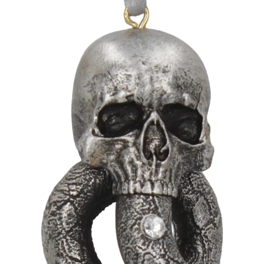 Nemesis Now Decor Nemesis Now Officially Licensed Harry Potter Dark Mark Voldemort Hanging Ornament, Silver, 9.5cm