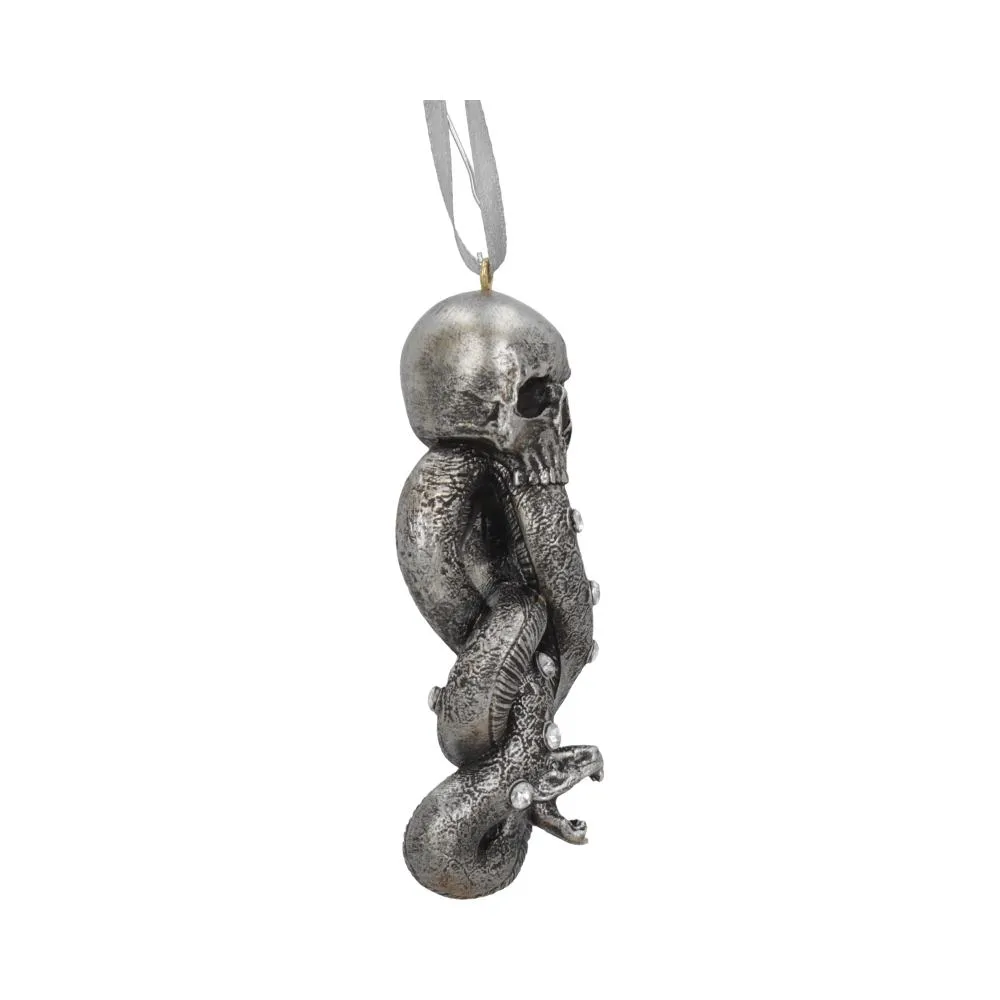 Nemesis Now Decor Nemesis Now Officially Licensed Harry Potter Dark Mark Voldemort Hanging Ornament, Silver, 9.5cm
