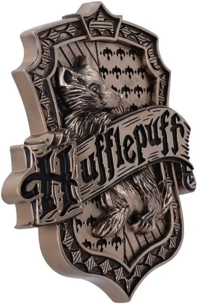 Nemesis Now Decor Nemesis Now Officially Licensed Harry Potter Hufflepuff Wall Plaque, Bronze, 20.
