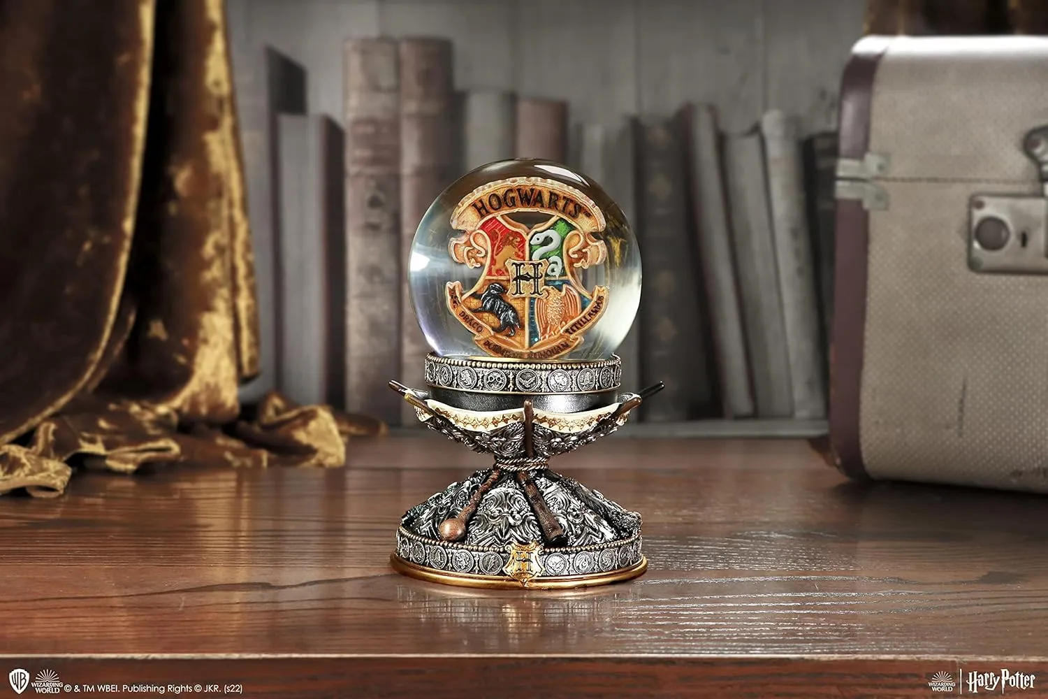 Nemesis Now Decor Nemesis Now Officially Licensed Harry Potter Wand Snow Globe, Silver, 16.5cm