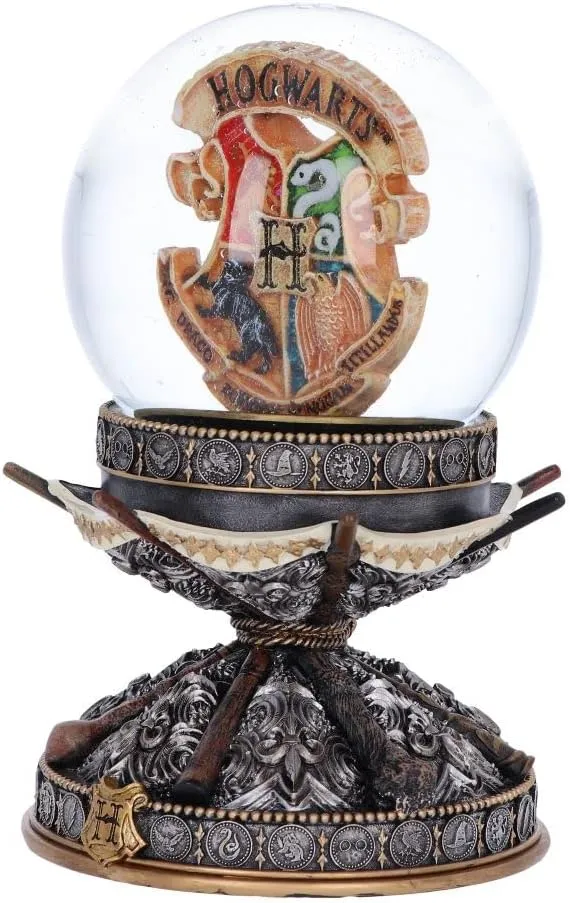 Nemesis Now Decor Nemesis Now Officially Licensed Harry Potter Wand Snow Globe, Silver, 16.5cm