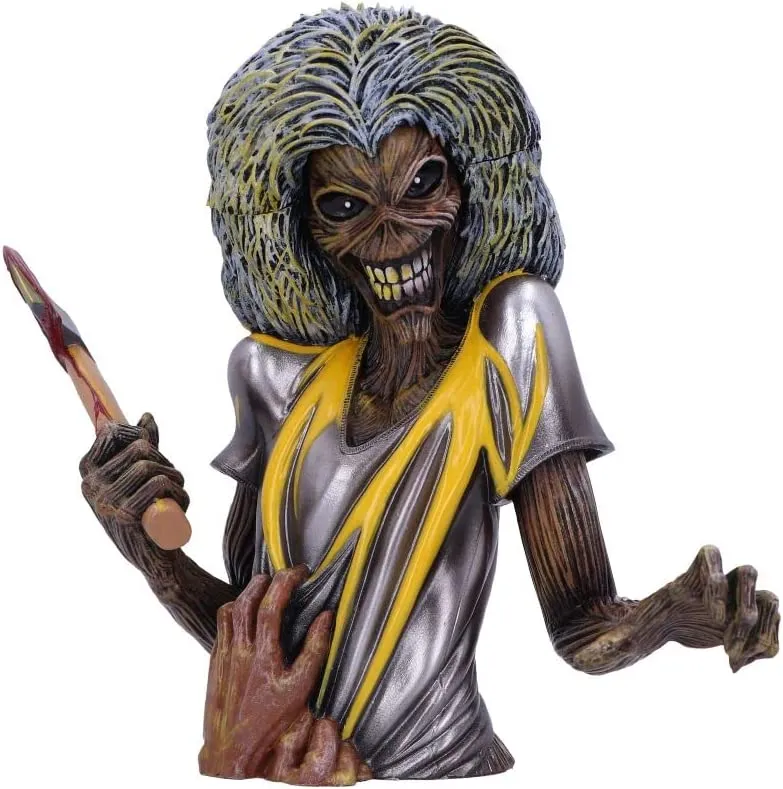 Nemesis Now Decor Nemesis Now Officially Licensed Iron Maiden Killers Bust Box (Small) Yellow, 16.