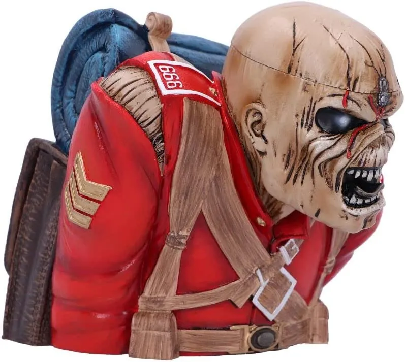 Nemesis Now Decor Nemesis Now Officially Licensed Iron Maiden The Trooper Bust Box (Small) Red, 12