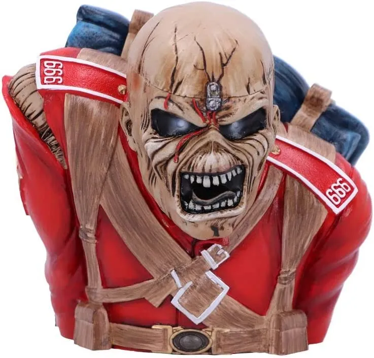 Nemesis Now Decor Nemesis Now Officially Licensed Iron Maiden The Trooper Bust Box (Small) Red, 12