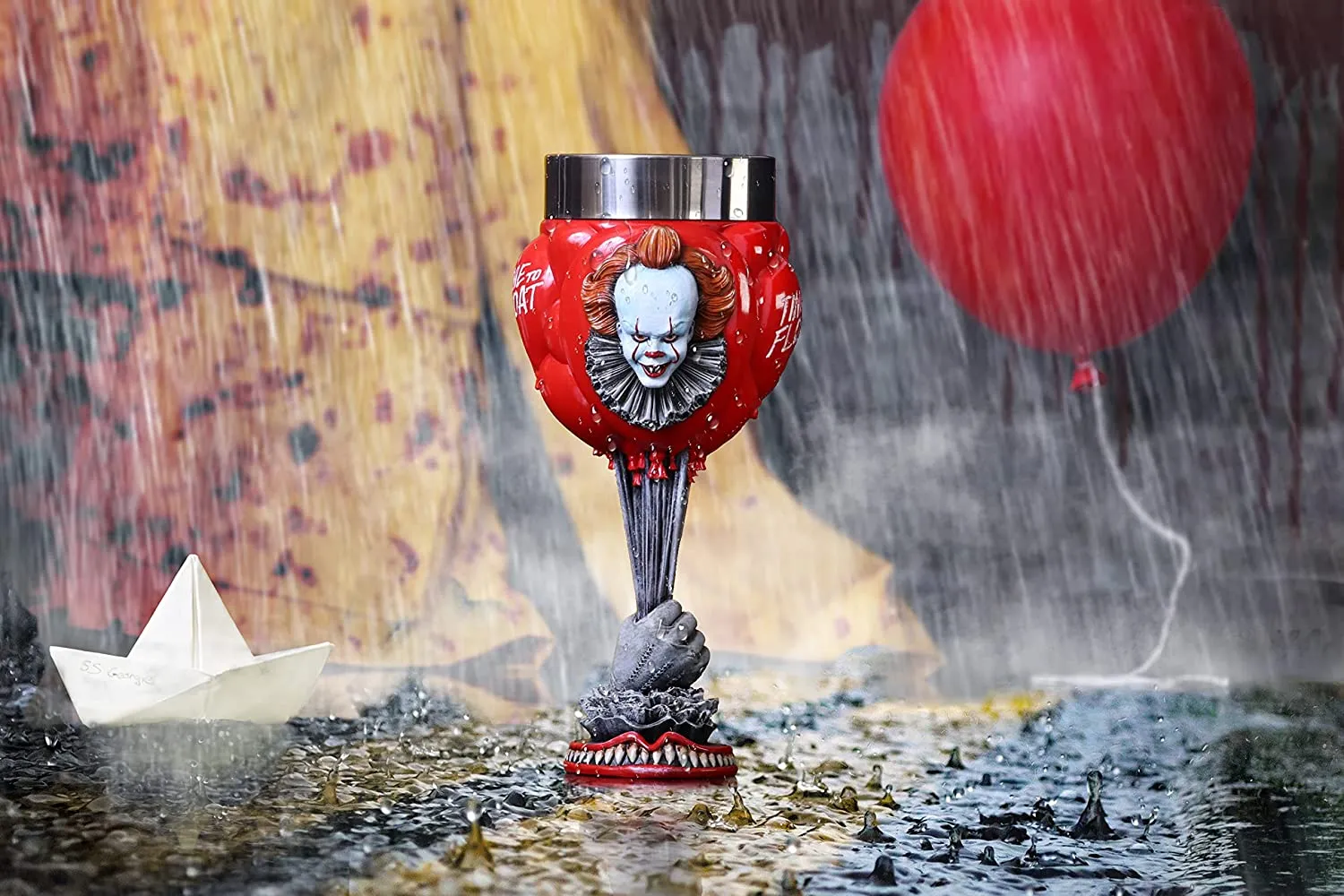 Nemesis Now Decor Nemesis Now Officially Licensed IT Chapter 2 Time to Float Goblet, Red, 19.5cm