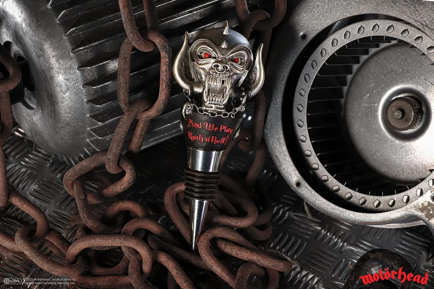 Nemesis Now Decor Nemesis Now - Officially Licensed Motorhead Warpig Bottle Stopper, Silver, 13.5cm