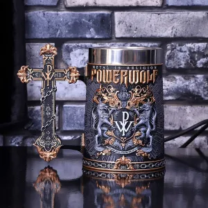 Nemesis Now Decor Nemesis Now Officially Licensed Powerwolf Metal is Religion Rock Band Tankard, Black