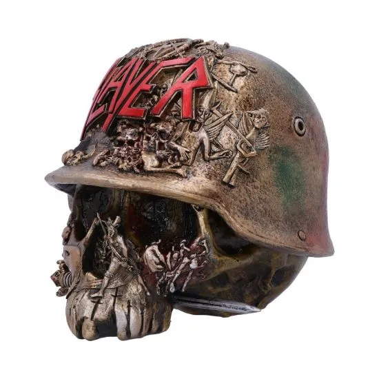 Nemesis Now Decor Nemesis Now Officially Licensed Slayer Eagle Helmet Skull Logo Trinket Box, Gold