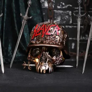 Nemesis Now Decor Nemesis Now Officially Licensed Slayer Eagle Helmet Skull Logo Trinket Box, Gold