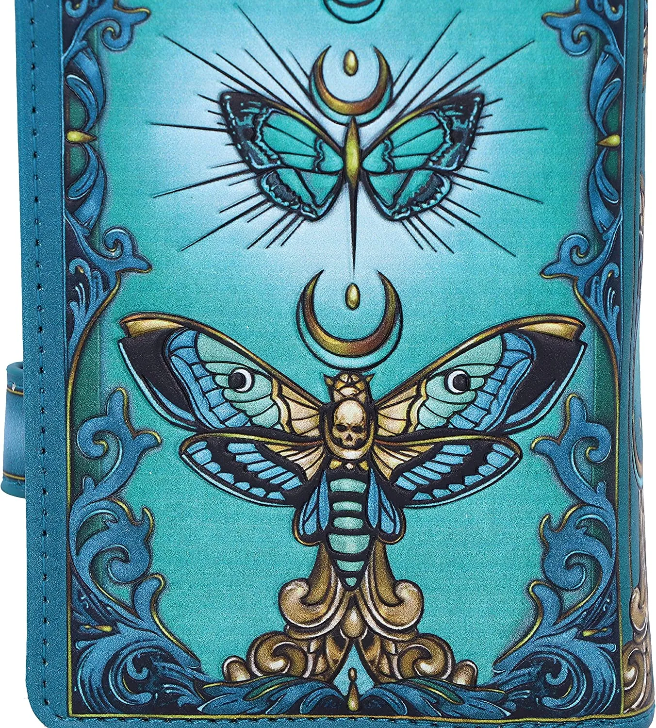 Nemesis Now Decor Nemesis Now Palmistry Embossed Purse 18.5cm, Polyurethane, Blue