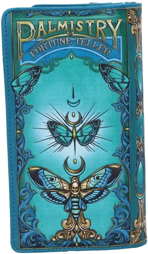 Nemesis Now Decor Nemesis Now Palmistry Embossed Purse 18.5cm, Polyurethane, Blue