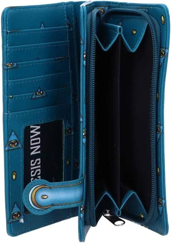 Nemesis Now Decor Nemesis Now Palmistry Embossed Purse 18.5cm, Polyurethane, Blue