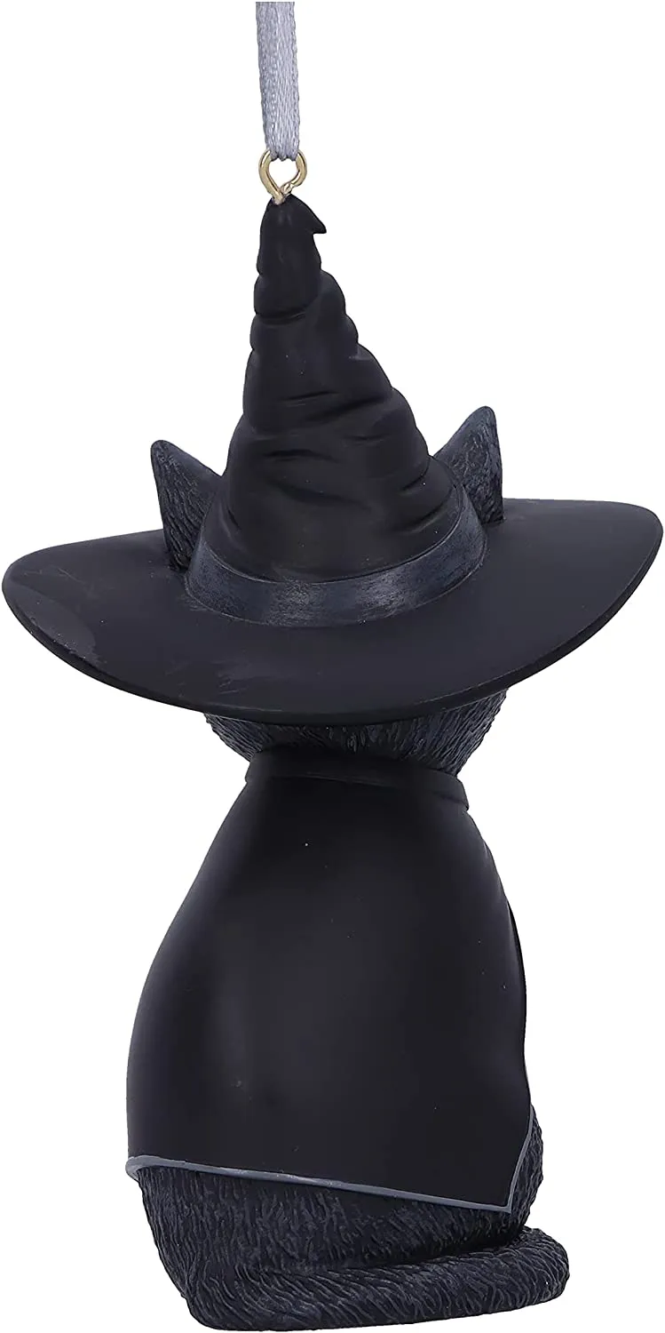 Nemesis Now Decor Nemesis Now Purrah Black Witch Cat Hanging Decorative Ornament 11.5cm