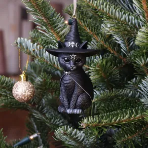 Nemesis Now Decor Nemesis Now Purrah Black Witch Cat Hanging Decorative Ornament 11.5cm