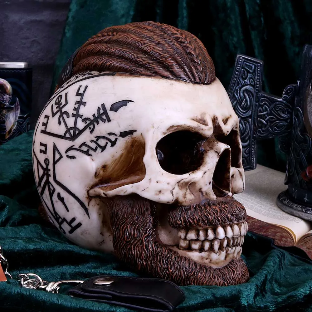 Nemesis Now Decor Nemesis Now Ragnar Skull 16cm Figurine Ivory, Resin
