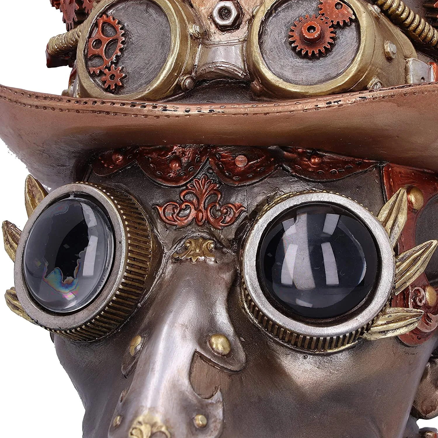 Nemesis Now Decor Nemesis Now Steampunk Beaky Automaton Apothecary Plague Doctor Bust Figurine, Br