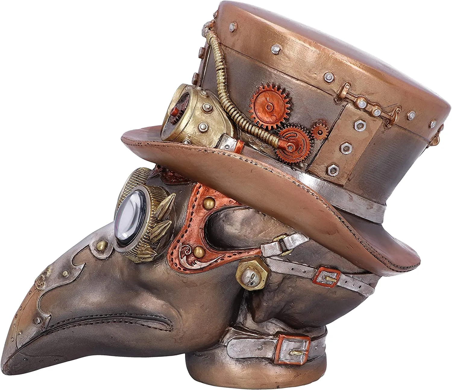 Nemesis Now Decor Nemesis Now Steampunk Beaky Automaton Apothecary Plague Doctor Bust Figurine, Br