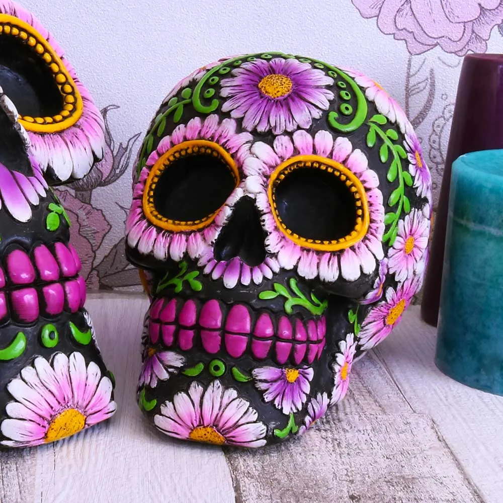 Nemesis Now Decor Nemesis Now Sugar Petal Skull 14.5cm, resin, Pale Pink
